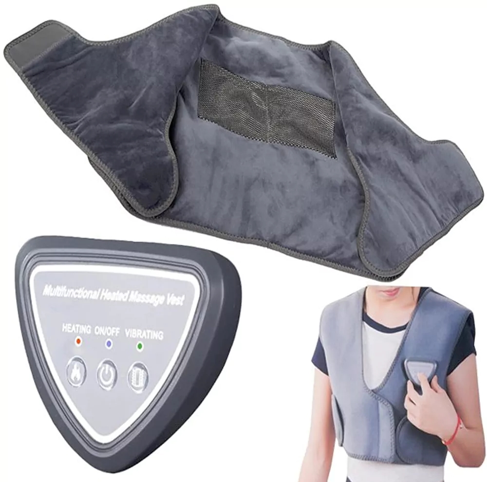 جلیقه لرزشی گرمایشی ماساژور کمر و شانه هوشمند