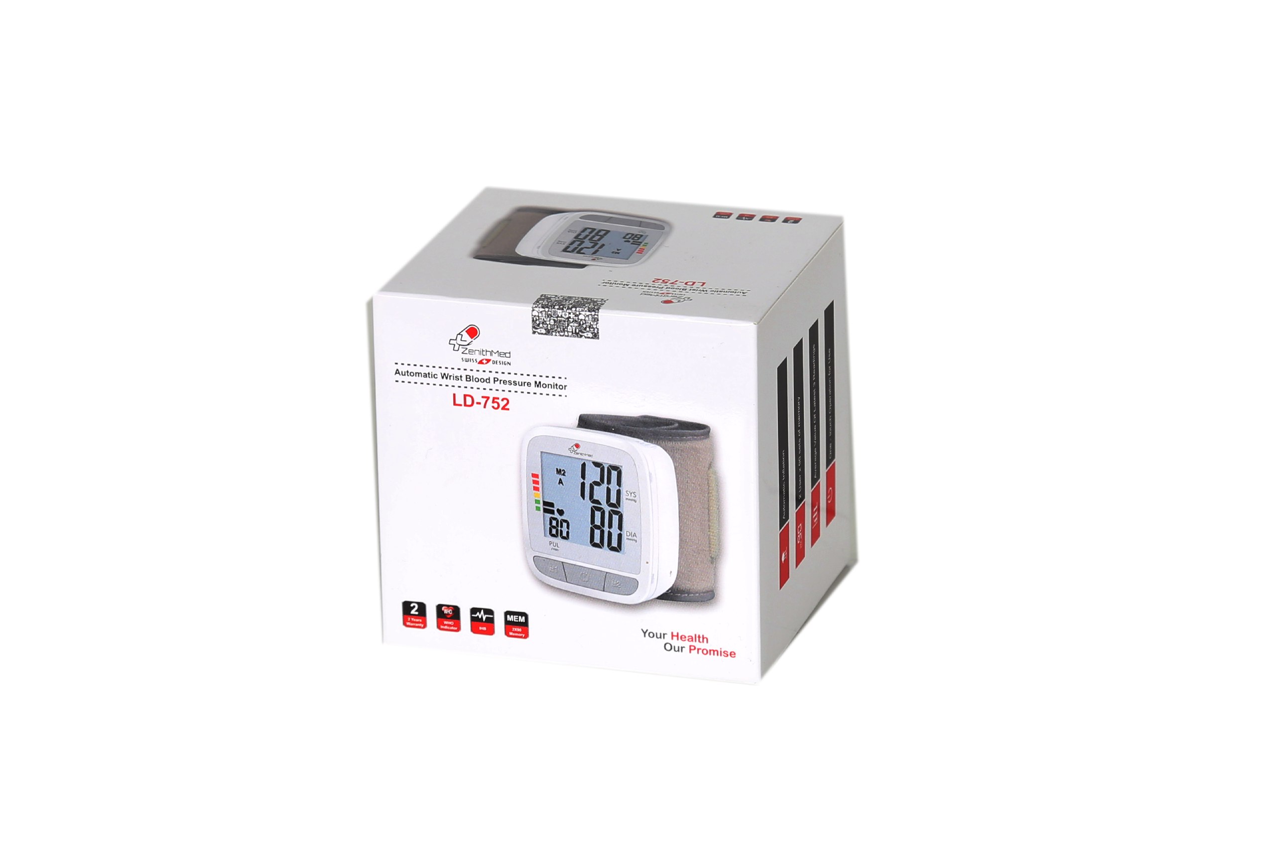 فشارسنج مچی دیجیتال دو حافظهای زنیت مد مدل LD-752