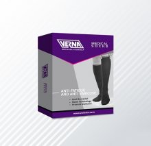 جوراب ضد خستگی ضد واریس ورنا مدل S101